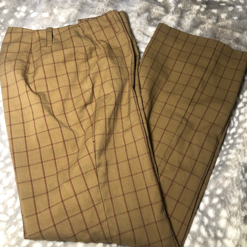 Plaid dress pant.